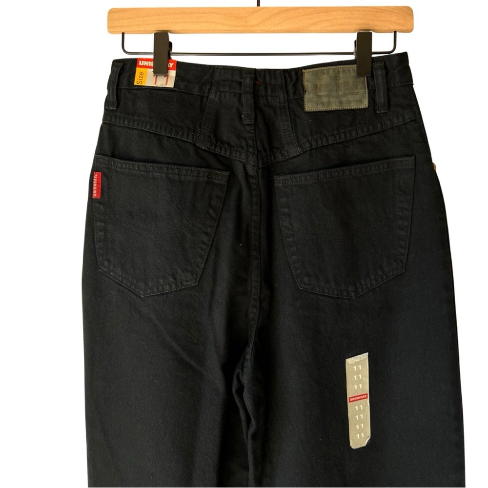 Vintage 90s Unionbay Black High Rise Baggy Jeans Women’s Size 11 NWT Y2K - Picture 6 of 15